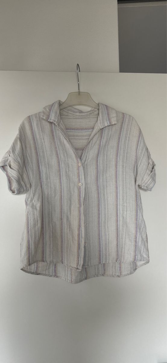 Chemisiers: Sommerliches Linen Kurzarmhemd – D'occasion à Dietikon par dry_2hwf