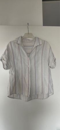 Sommerliches Linen Kurzarmhemd