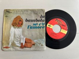 PATTY PRAVO rare Single La bambola Kult Top 60's Italy