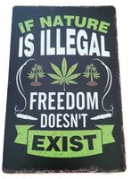 Cannabis - Blechschild (neu, OVP)