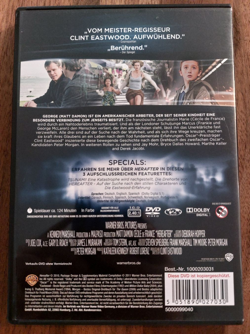 Tutti i DVDs: DVD - Hereafter - Das Leben danach – Usato da Rheinfelden venduto da FilmAuktion 1