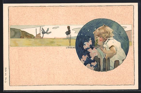Cartoline postali: Gottlieb Theodor Kempf-Hartenkampf: Blon – Usato da Berlin venduto da bartko-reher