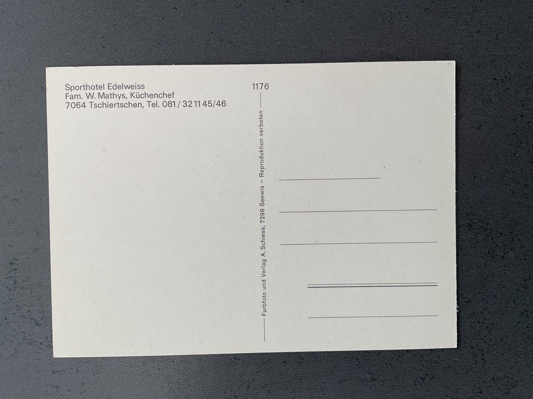 Cartoline postali: Tschiertschen – Usato da Adliswil venduto da bei_2b57 1