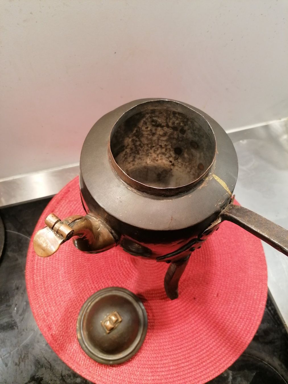Teiere: antik Teekanne Kupfer – Usato da Biel / bienne venduto da Sarouch9 7