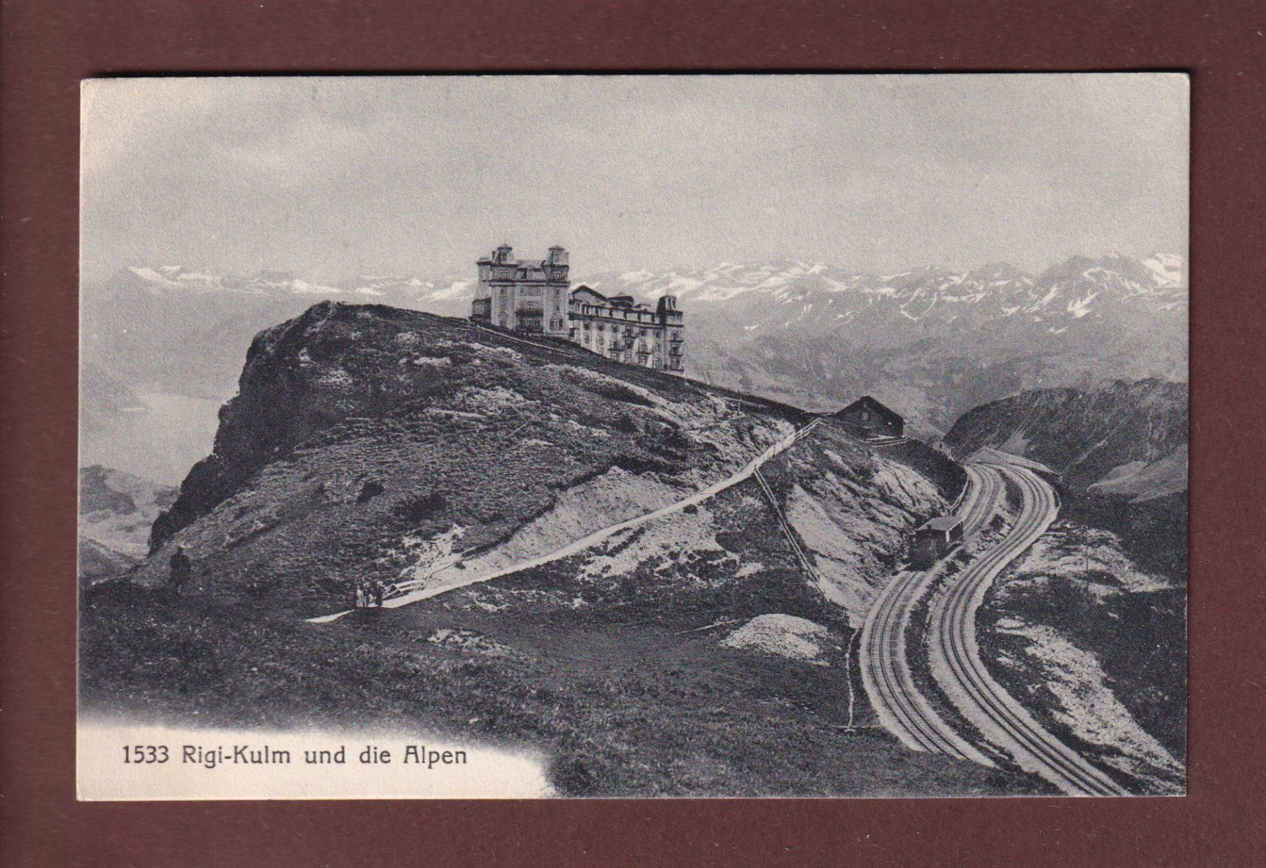 Cartoline postali: RIGI-KULM - Bahn – Usato da Pully venduto da nicecards