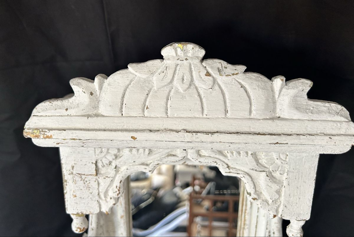 Scaffali: White Shabby Chic Wall Shelf with Mirror & Drawer! – Usato da Zürich venduto da Mistral61 6