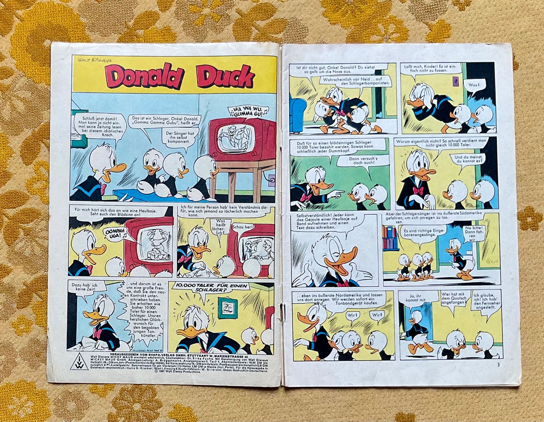 BD: Micky Maus Heft Nr 15 von 1961 – D'occasion à Endingen par nathan05 1