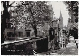 Zürich, Lindenhof, gelaufen 1955