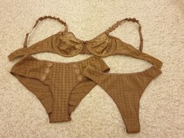 Marie Jo ensemble de lingerie  75B/38, 3pièces, taupe