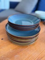 12× IKEA GLADELIG Teller Set blau