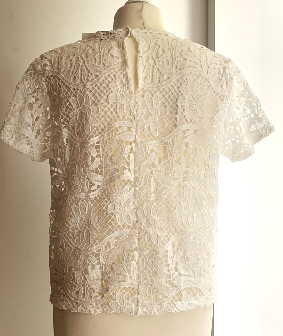 Zara Tops: ZARA-SPITZENBLUSE MIT TRÄGERTOP WEISS  **NEU** – Neu (gemäss Beschreibung) aus Starrkirch-Wil von Evelyne222 5