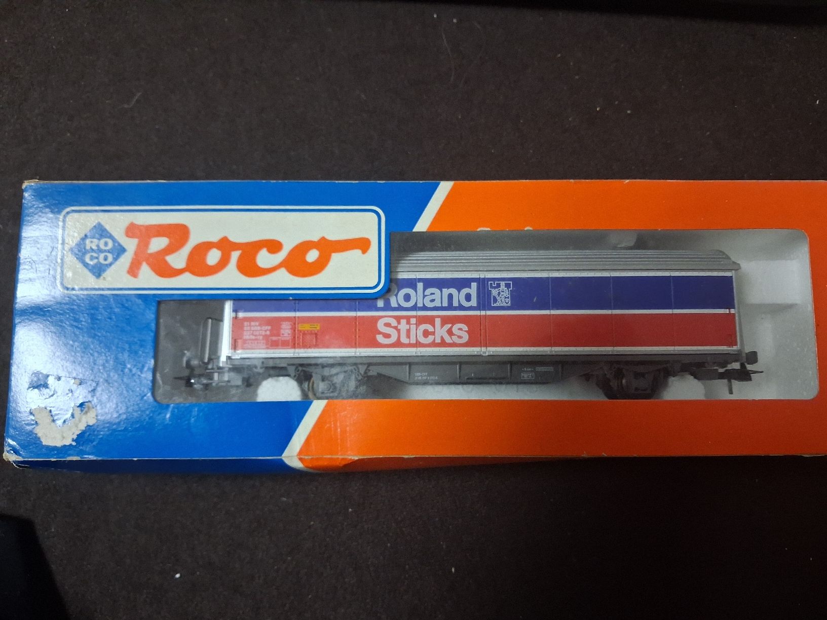 Roco Modellini di ferrovie: Roco Modellbahnwagen Roland Sticks  – Usato da Baden venduto da rumod01