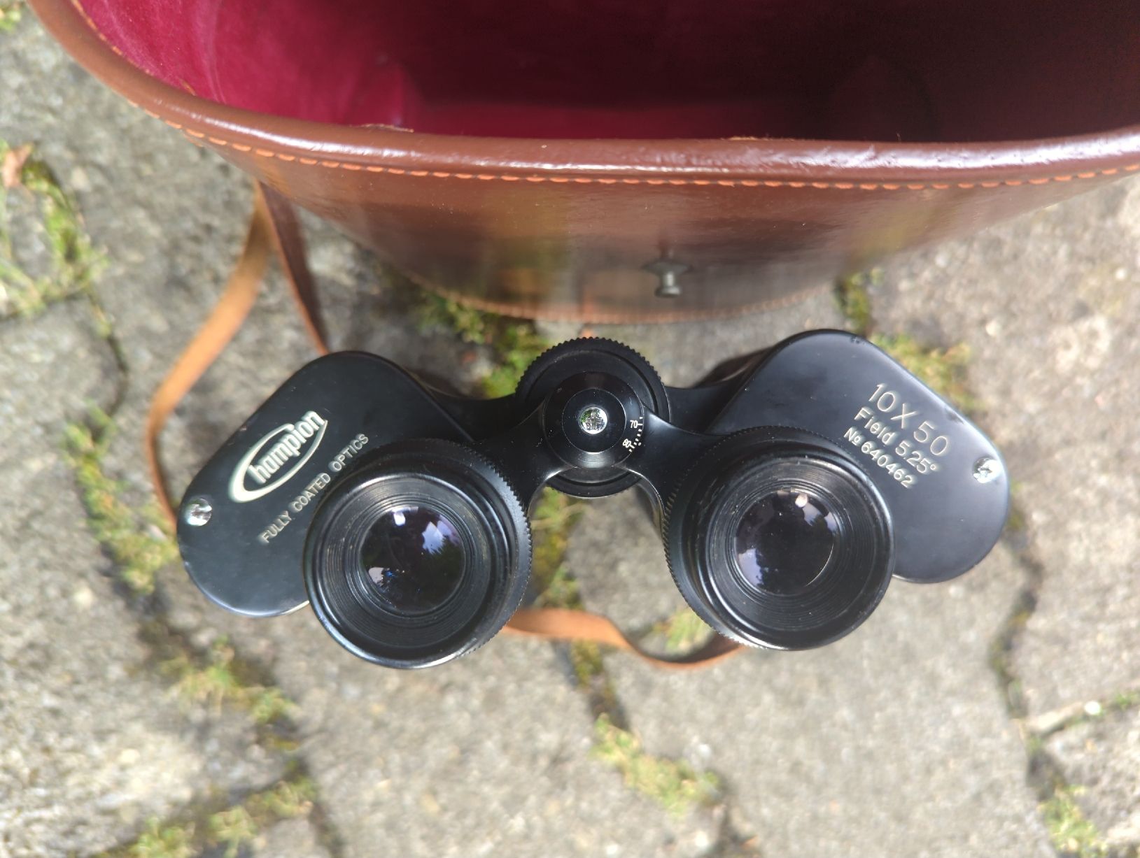 Binocoli: Fernglas Champion 10x50 mit Lederetui – Usato da Wohlen AG venduto da tsc_5mb2 1