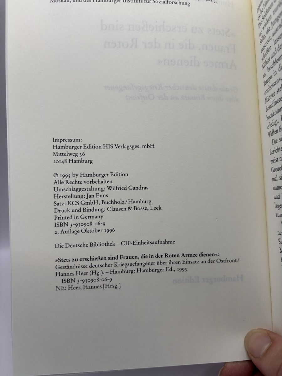 Libri: Buch "Stets zu erschiessen" Rote Armee – Usato da Genève venduto da sho_67qj 2