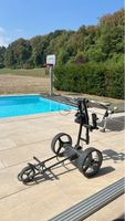 Golf Trolley 3-Rad faltbar schwarz gebraucht