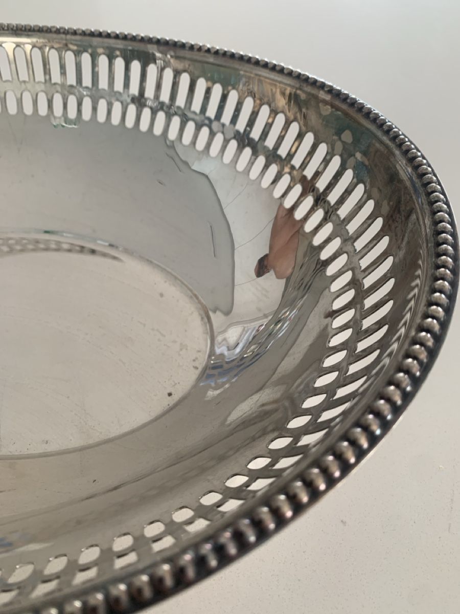 Piatti di portata: Silver Plated Basket (28cm long) good condition oval – Usato da Immensee venduto da vgitter 1