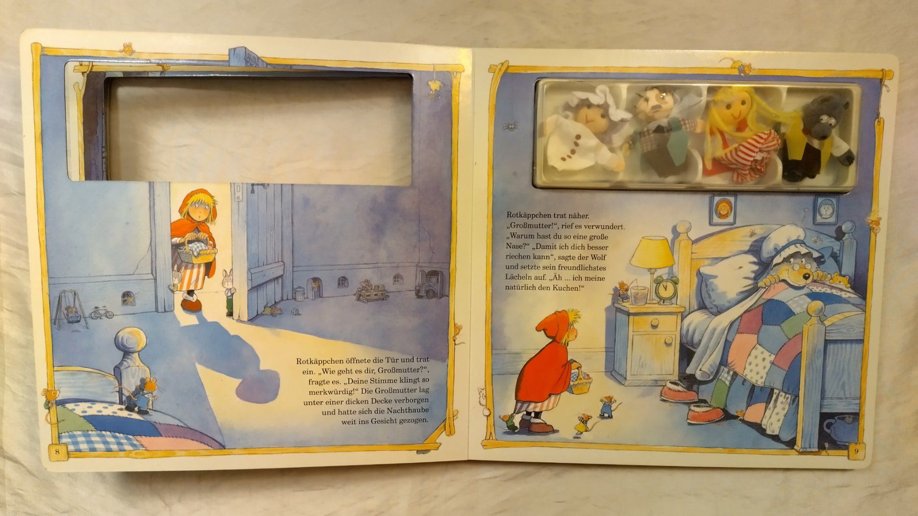 Libri: Rotkäppchen / Grosses Bilderbuch mit 4 Fingerpuppen – Usato da Bellach venduto da JingleJerry 3