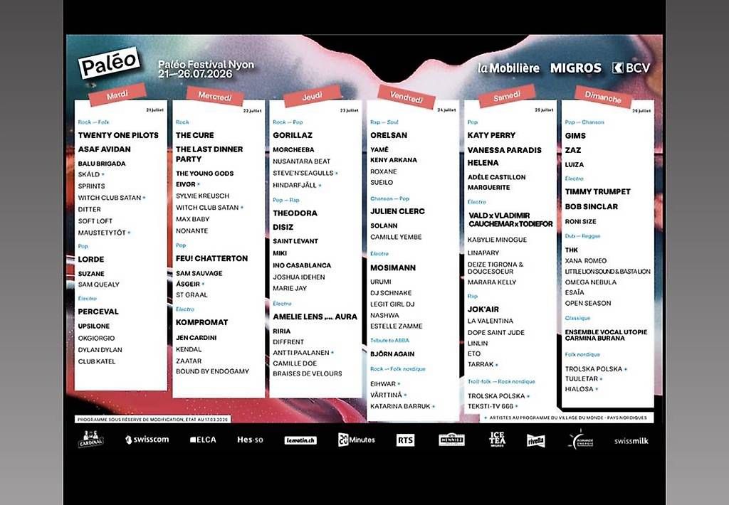 Tickets: 2x Billets paléo 2026 mercredi – Gebraucht aus Duillier von Jim69