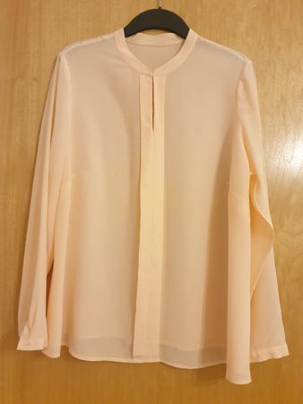 Blouse légère, 40-42, soie, Madeleine, rose poudré