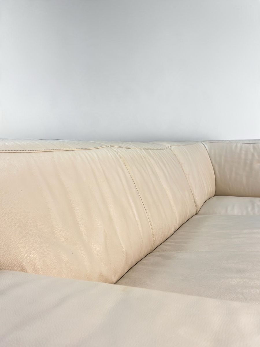 Pfister Sofas: Pfister-Ecksofa aus Echtleder, pistazien-beige – Gebraucht aus Bachenbülach von Sofalab.swiss 7