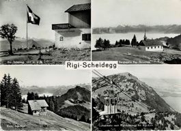 RIGI-SCHEIDEGG SZ neuere Mehrbildkarte beschr. ca 1950!