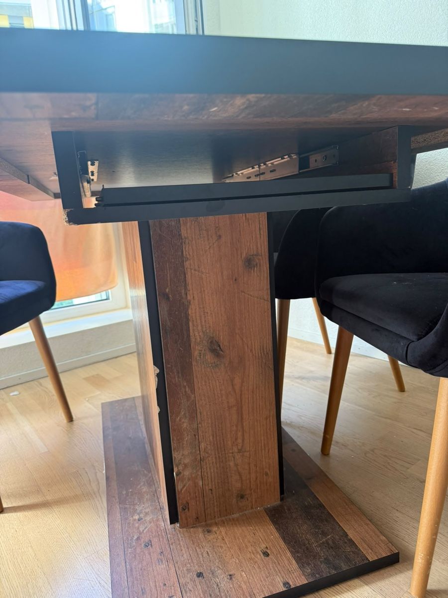 Set di tavolo e panche: Table extensible en bois avec 4 chaises – Usato da Châtelaine venduto da yan_7ddm 1