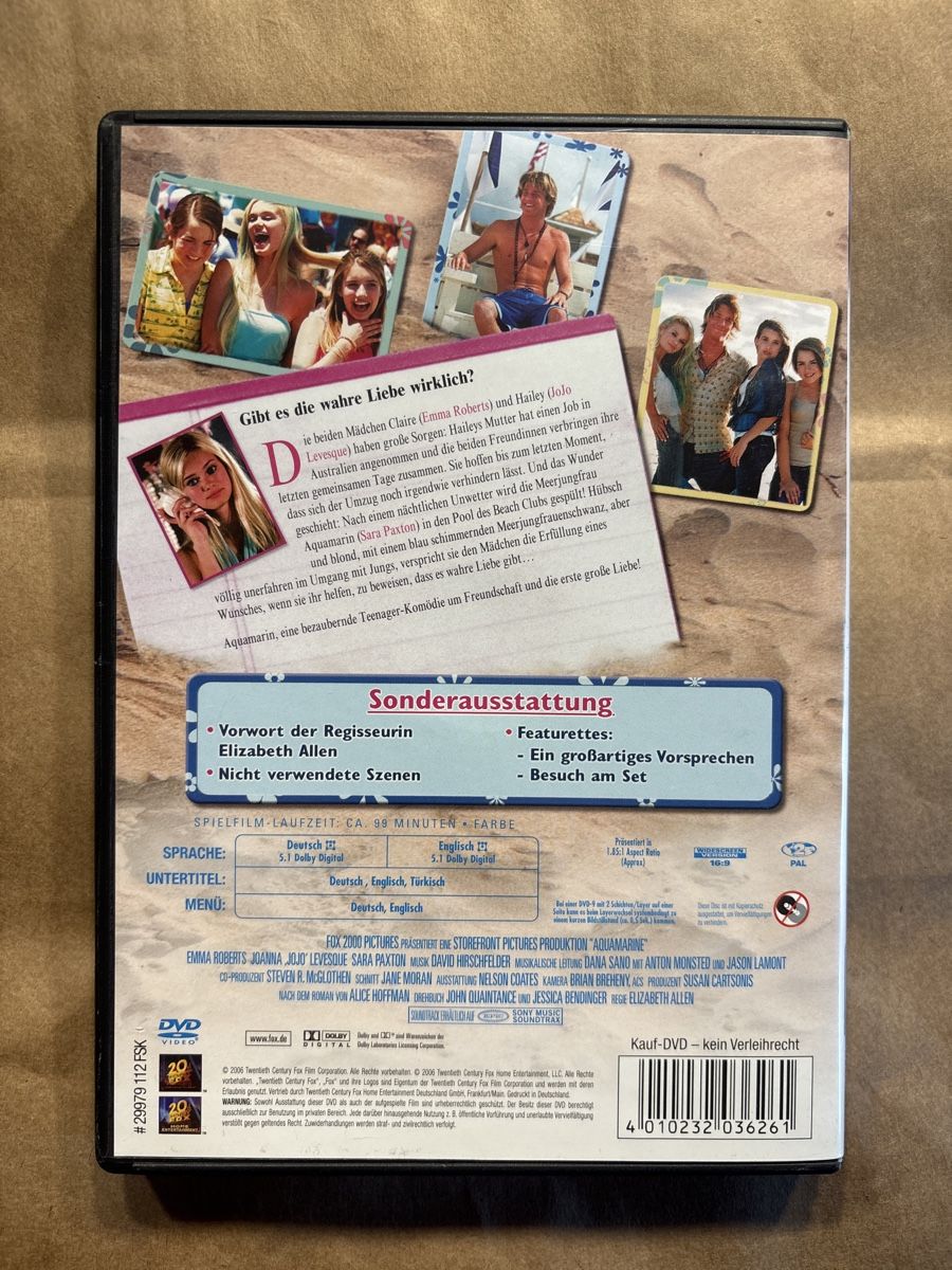 Alle DVDs: Aquamarin (2404) – Gebraucht aus Ruswil von Slivio_ 1