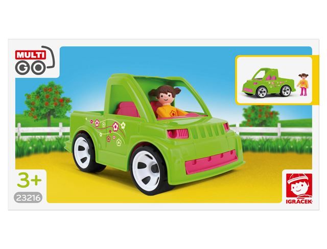 Giocattoli: Spielzeugauto Pickup mit Gärtnerin – Nuovo e nell'imballaggio originale da Mosnang venduto da glascom 2