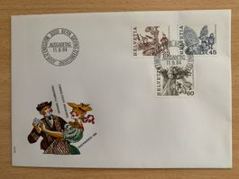FDC Trachten Trachtenpaare 1984 Ersttag 11.9.84 Schweiz