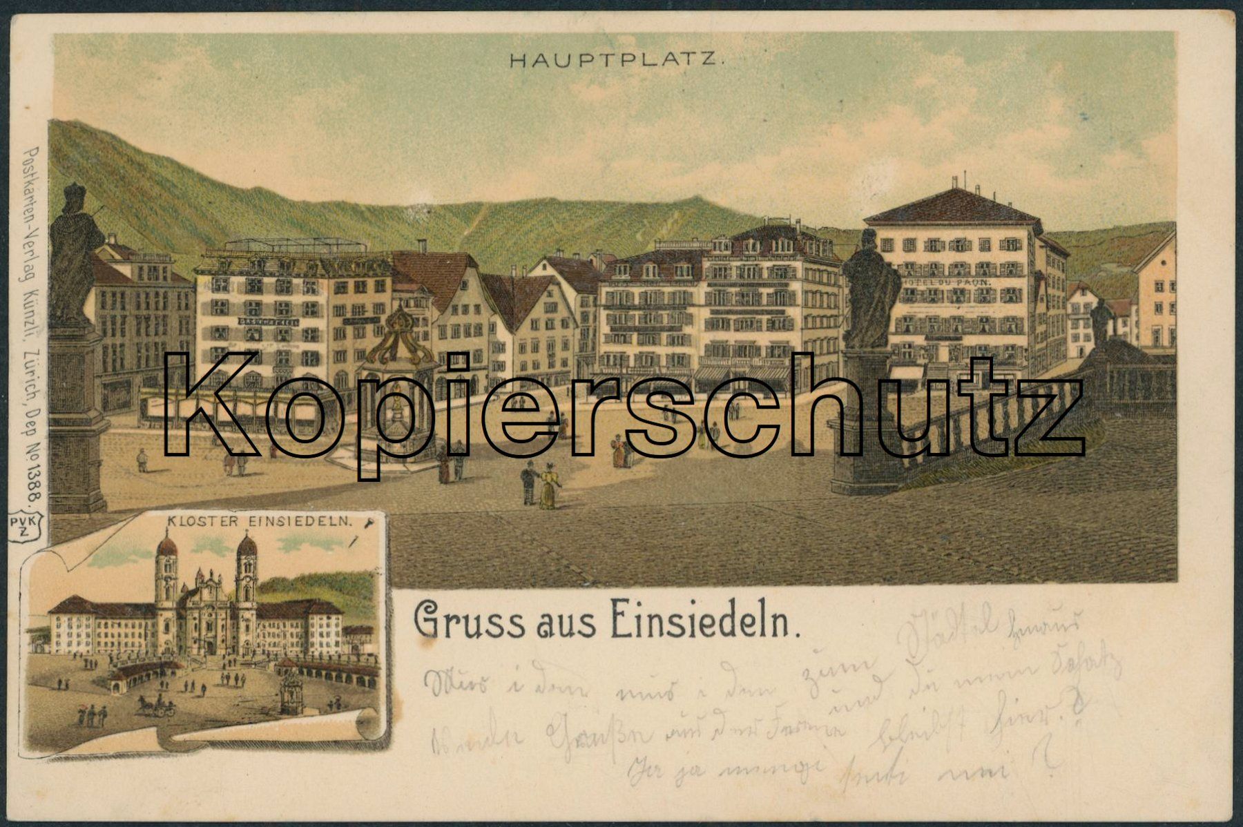Cartes postales: SZ Einsiedeln - Litho – D'occasion à Schindellegi par masutka7