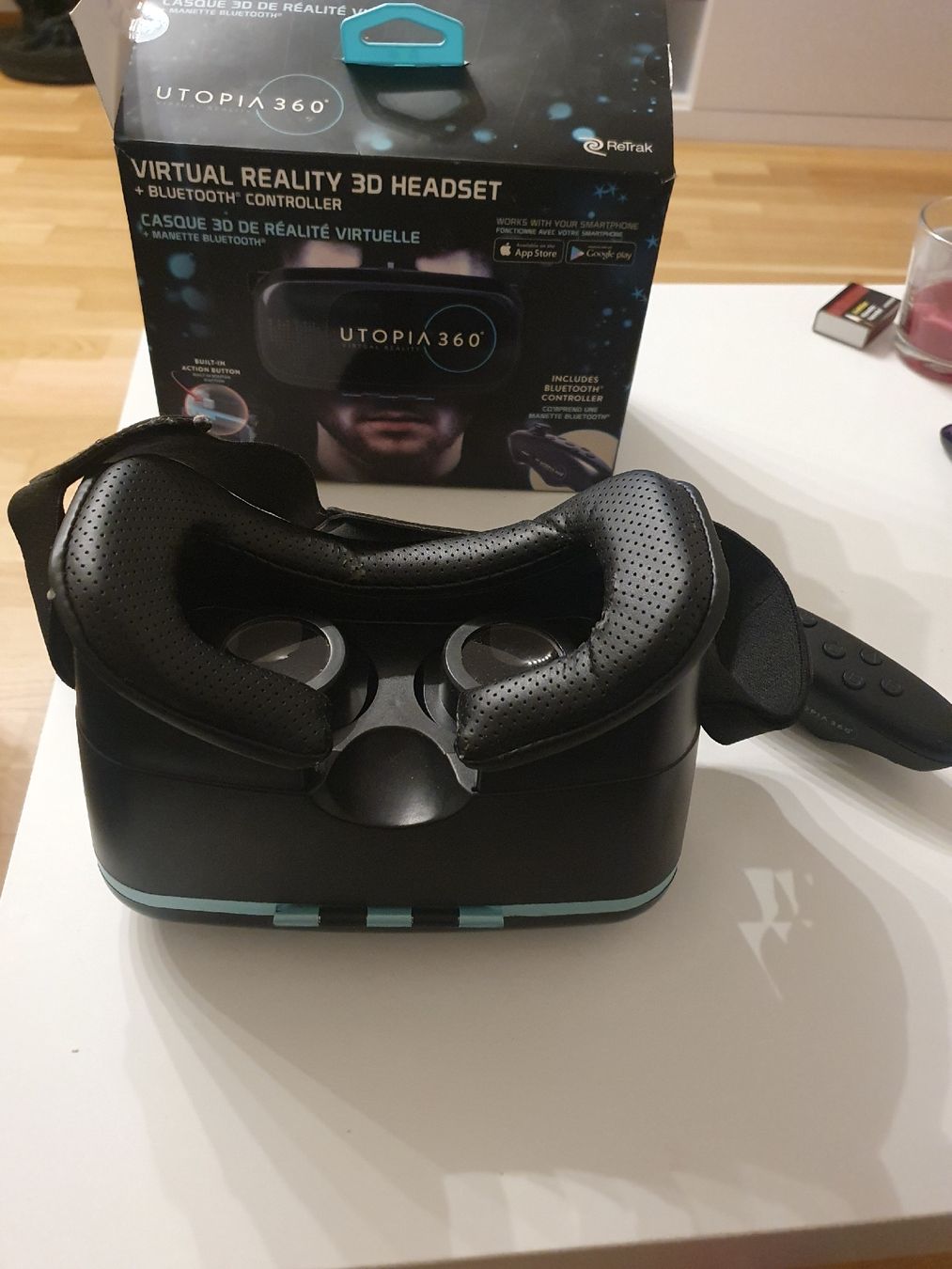 Casco VR: Utopia 360° VR-Brille mit Bluetooth Controller. – Usato da Erlinsbach venduto da conc7 1