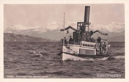 Dampfschiff // Albis Zürichsee Glarner Alpen ca. 1930