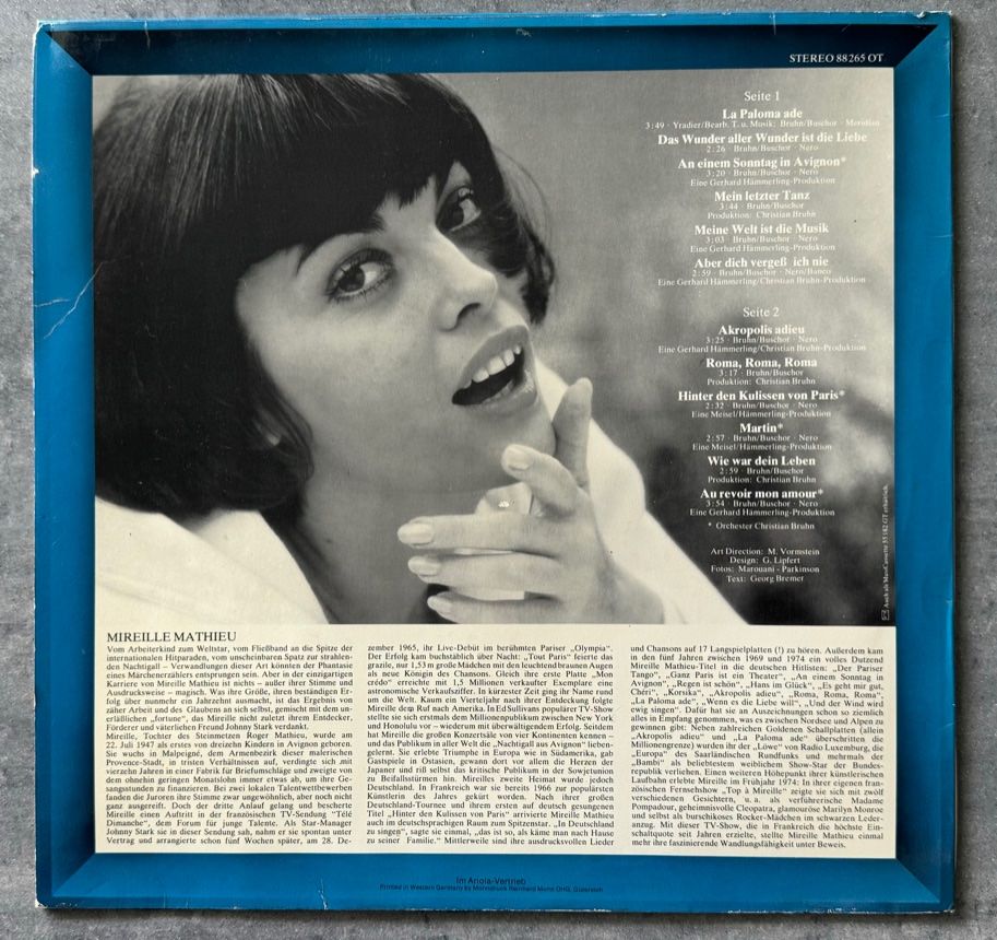 Dischi in vinile: Mireille Mathieu "Die grossen Erfolge" - LP signiert – Usato da Zürich venduto da Alot16 2