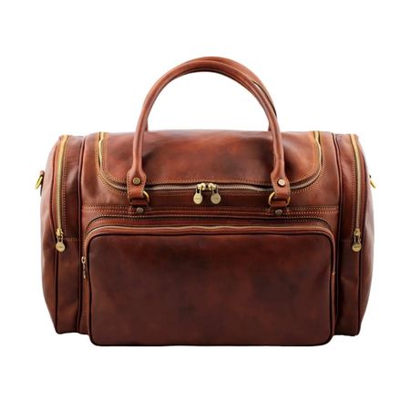 Reisetasche Leder Praga - Farbe: Braun