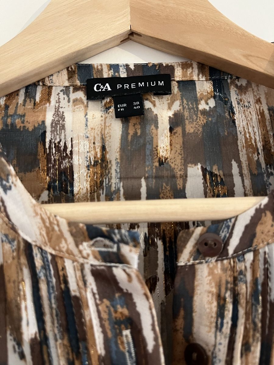 C&A Blusen: C&A Premium Chiffonbluse mit Lurex, Gr. 38 – Gebraucht aus Zürich von vintage_for_you 3