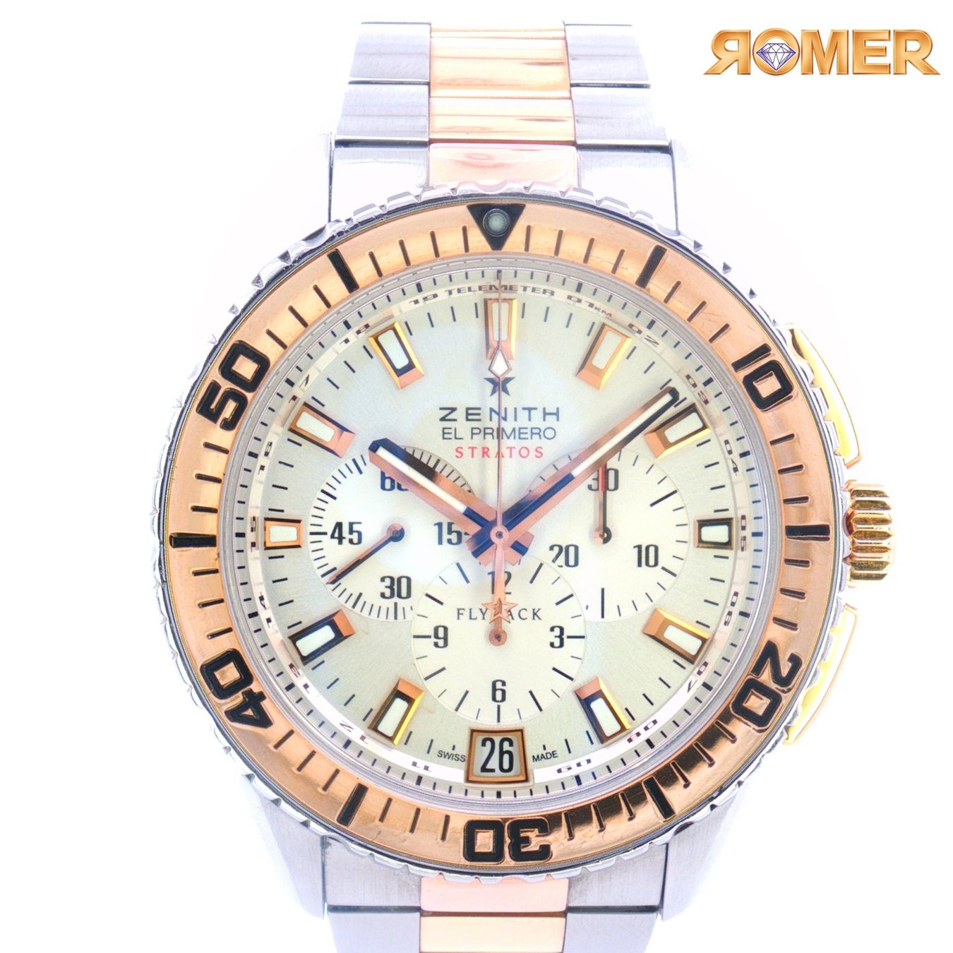 Zenith Orologi: ZENITH EL PRIMERO STRATOS FLYBACK FULL SET 45,5 MM – Nuovo (secondo la descrizione) da Winterthur venduto da Romer.Uhren.Schmuck 1