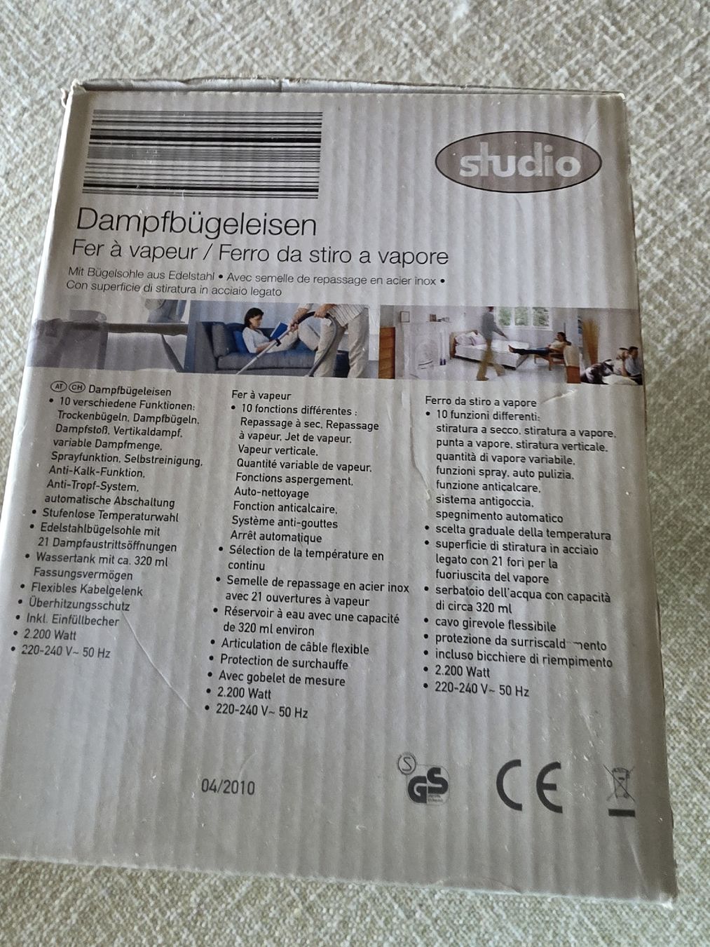 Ferri da stiro: Studio Dampfbügeleisen, blue, in original packaging – Nuovo e nell'imballaggio originale da Hinwil venduto da Ehretstock8 1