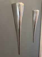 2x Home Affaire Wandkerzenhalter Aluminium Silber