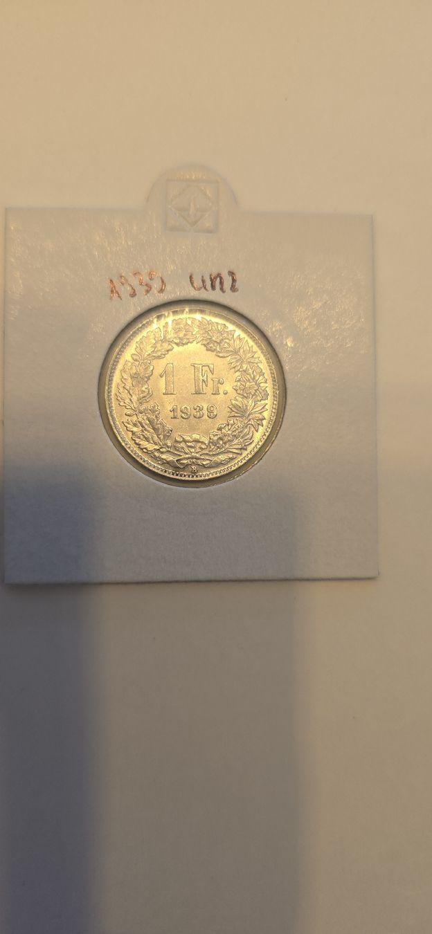 Tutti le monete: piece 1chf 1939 UNZ – Nuovo (secondo la descrizione) da Fribourg venduto da yan_z5fr