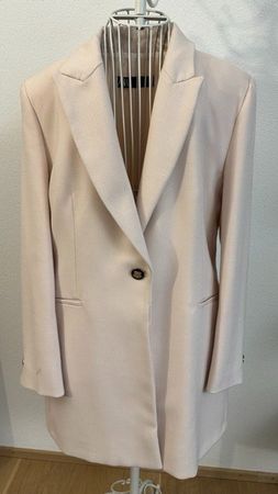ZARA Damen Blazer / Kurzmantel Gr. EU XL – Beige-Rosa