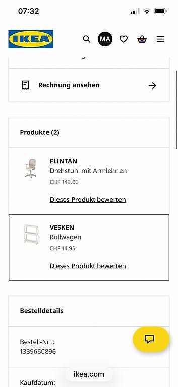 Sedie: Drehstuhl Flintan Ikea – Usato da Solothurn venduto da mar_spc6 1