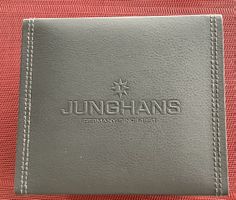 Junghans Uhrenbox Leder schwarz 