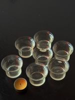 Set of 7 Small Glass Candle Holders teelichter