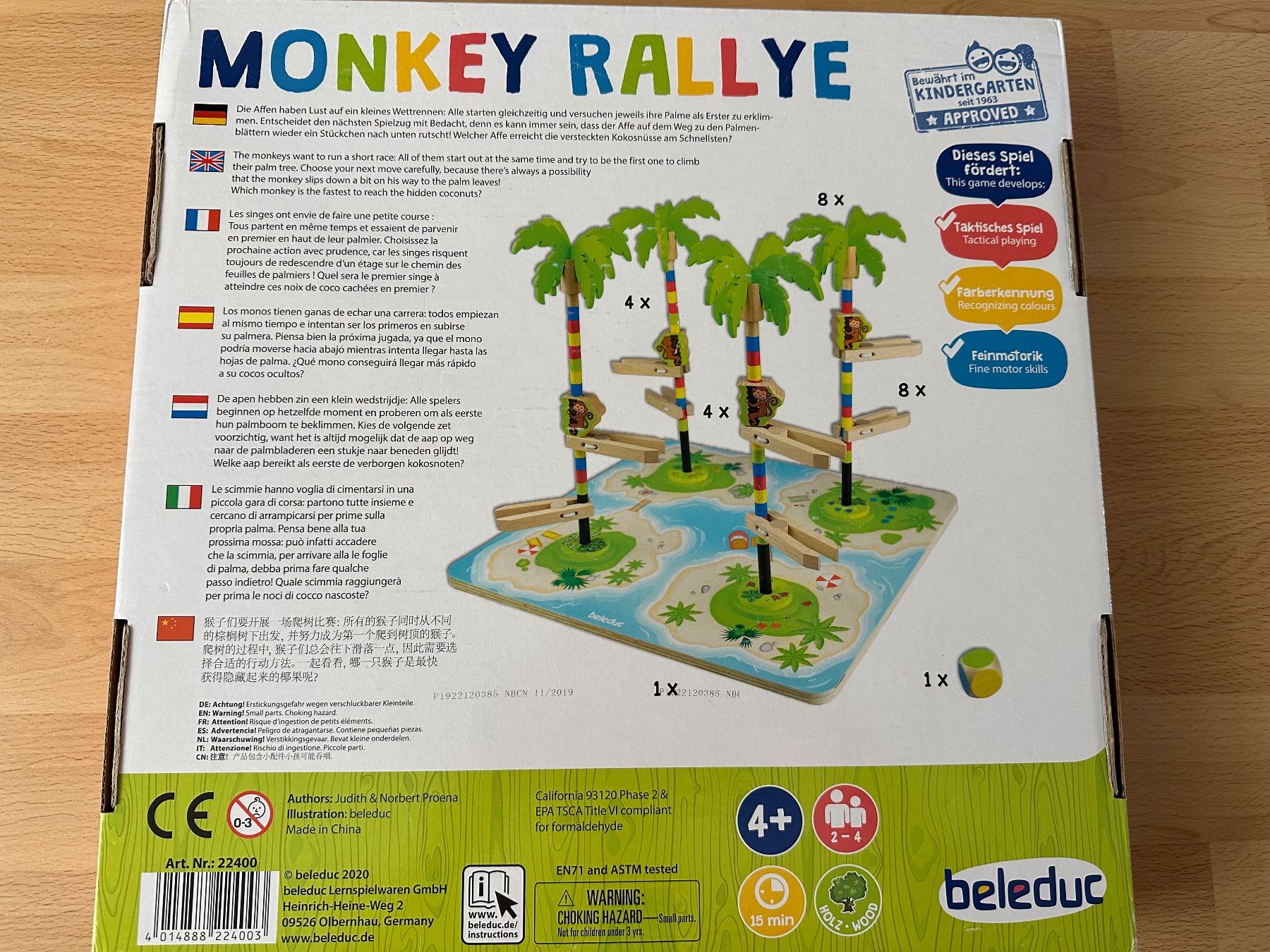 Spiele: Beleduc - Monkey Rallye – Gebraucht aus Schwarzenburg von mezulienka 2
