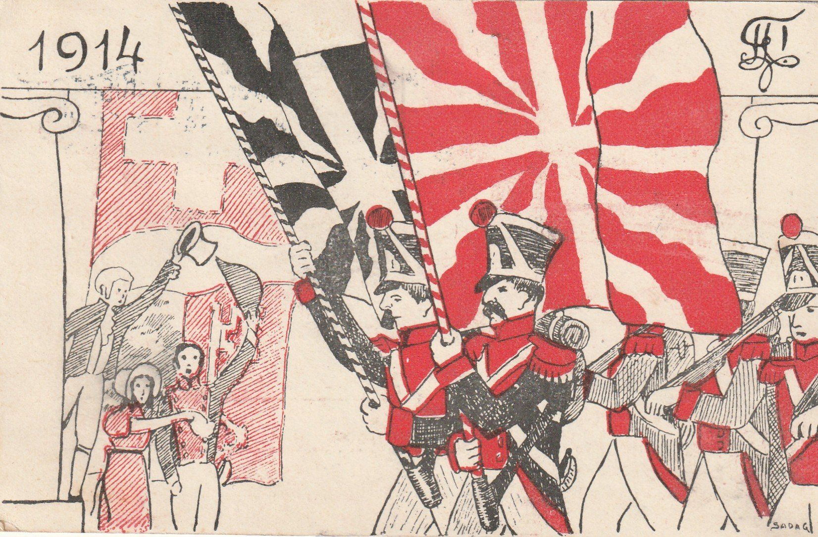 Cartes postales: Studentenkarte 1914 – D'occasion à Rorschacherberg par fratovi2