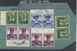 Pro Juventute 1939 in Paaren auf B-Ausschn. (Y449)
