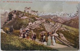 RIGI-KULM  und die Alpen  -  1909