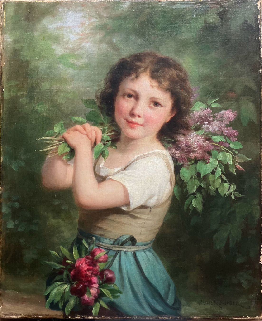 Dipinti: Das Blumenmädchen – Usato da Sion venduto da Artoplano 1