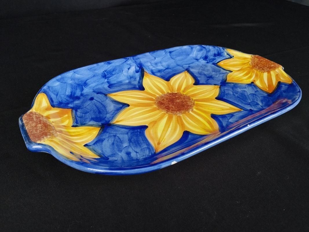 Piatti di portata: Servierplatte mit Sonnenblumenmotiv – Usato da Schübelbach venduto da Restwert_Schubelbach 2
