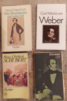 4 Bücher mit Thema Schubert, Weber und Mendelssohn 